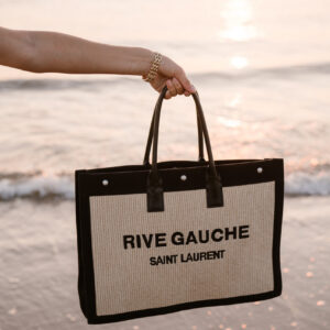 Saint laurent rive gauche tas raffia