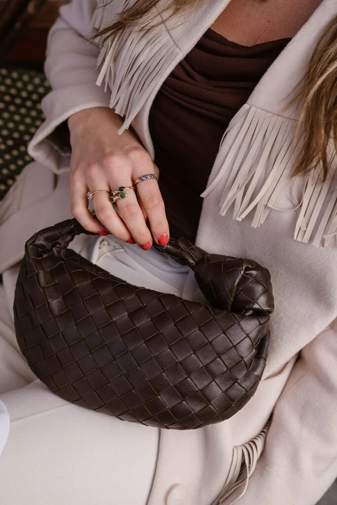 Bottega veneta jodie bag bruin leer