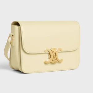 celine triomphe teen bag geel