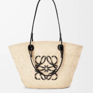 Loewe anagram basket strandtas zwart